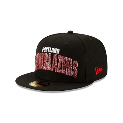 Sapca New Era Portland Trail Blazers NBA Raised Threads 59FIFTY Fitted - Negrii